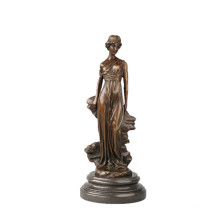 Figura femenina Escultura de bronce Estatua de bronce de señora joven TPE-655